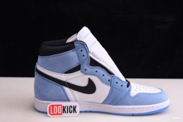 Bmlin shoes AIR JORDAN HIGH RETRO WHITE 1 BLACK 555088-134 UNIVERSITY BLUE 0725